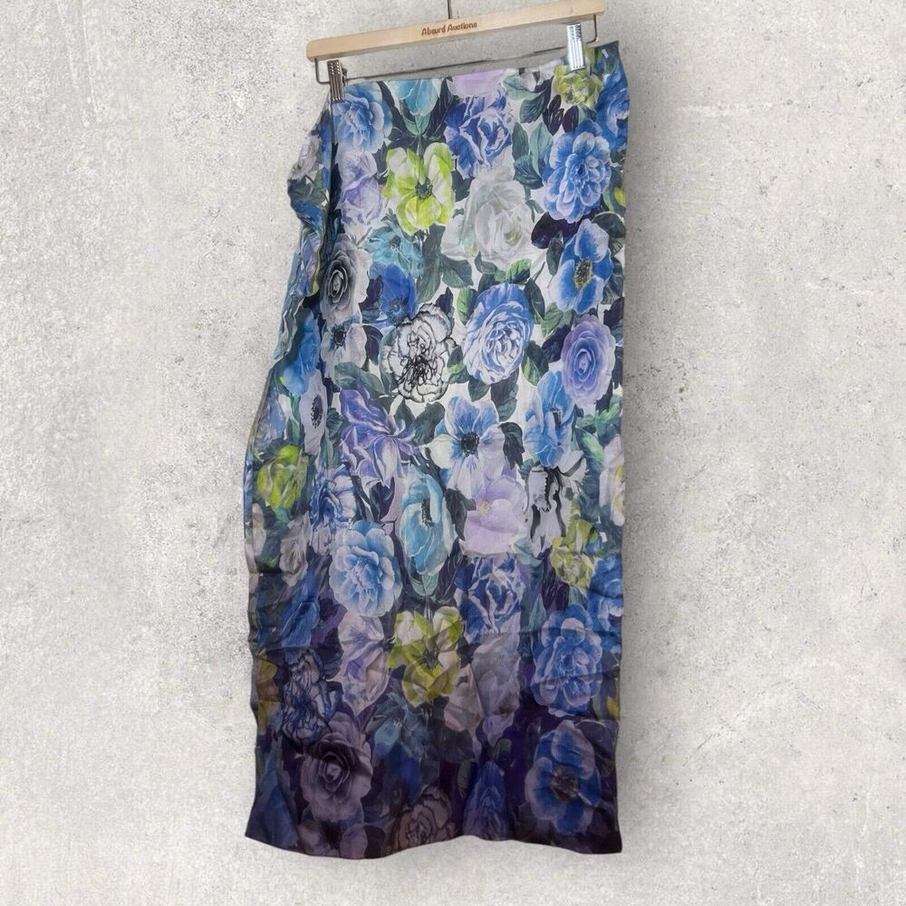 Designers Guild 100% Silk Floral Scarf